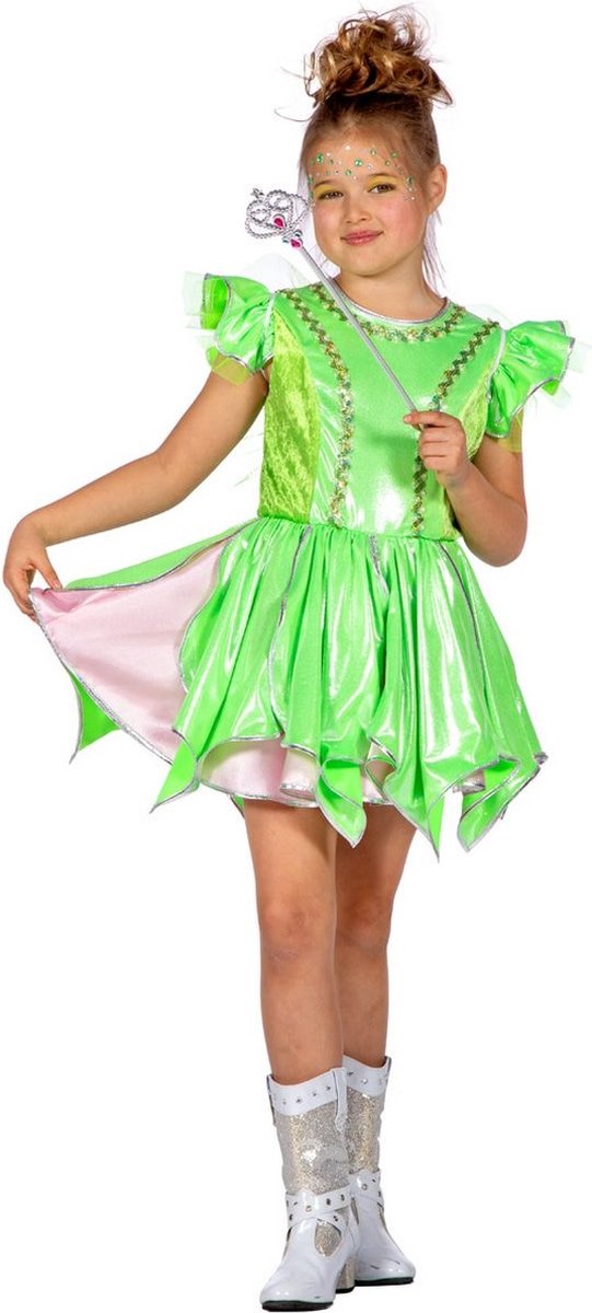 Elfen Feeen & Fantasy Kostuum | Vriendelijke Bosfee Beaunatura | Meisje | Maat 104 | Carnavalskleding | Verkleedkleding